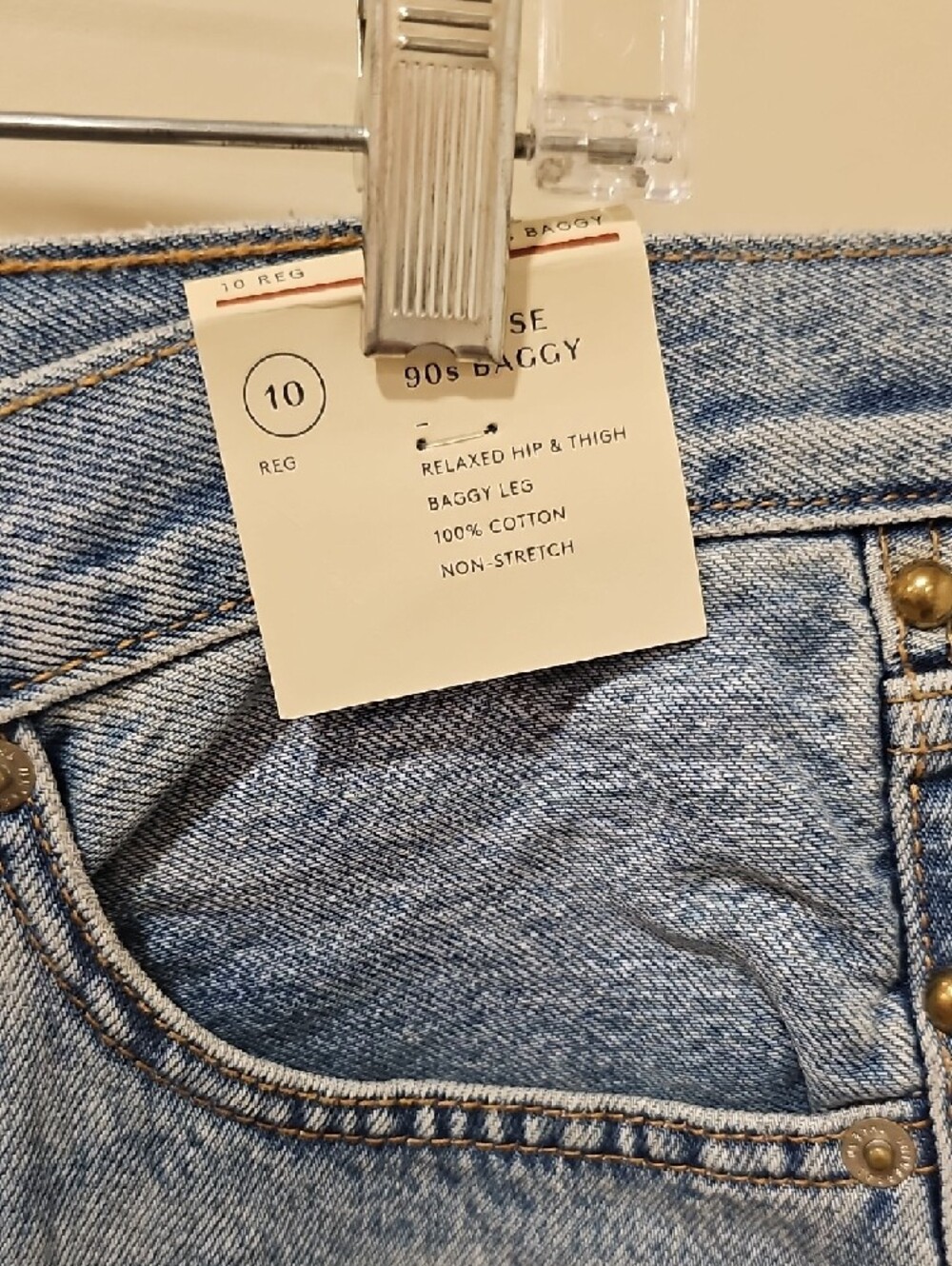 Universal Thread 90s Baggy Studded Side Seam Jeans; NWT; Size 10 - Picture 5 of 12